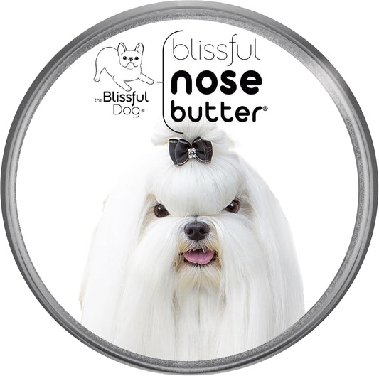 The Blissful Dog Maltese Nose Butter for Dry, Cracked Skin, Lick-Safe Dog Nose Balm with Moisturizing Shea Butter, Almond, Olive, and Essential Oils, Pet Supplies, Uncented, 2 oz. - Pet Explorer