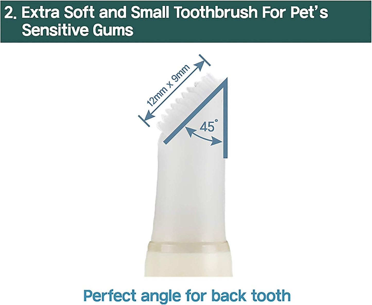 Cat Toothbrush & Toothpaste Kit – Flavor-Free Dental Gel for Cats – Finger Brush & Handle for Daily Oral Care – Plaque & Tartar Cleaning for Kittens and Adult Cats (2 Pack, 2 Count) - Pet Explorer