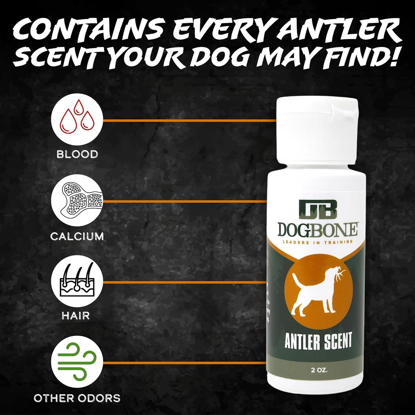 DogBone Shed Hunting Dog Training Kit – Train Your Puppy to Find Deer Antlers - Includes 2 oz Scent for Nosework & Flexible Floating Dummy for Retrieving - Perfect for Whitetail Hunters - Pet Explorer