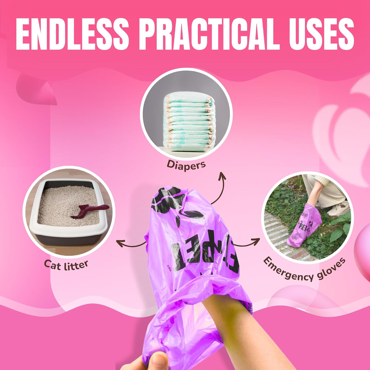 Pet N Pet Poop Bags for Dogs, 960 Counts Lavender Scented Dog Poop Bags Rolls, USDA Certified 38% Plant Based & 62% PE Dogs Waste Bag, Doggie Poo Bag - Pet Explorer