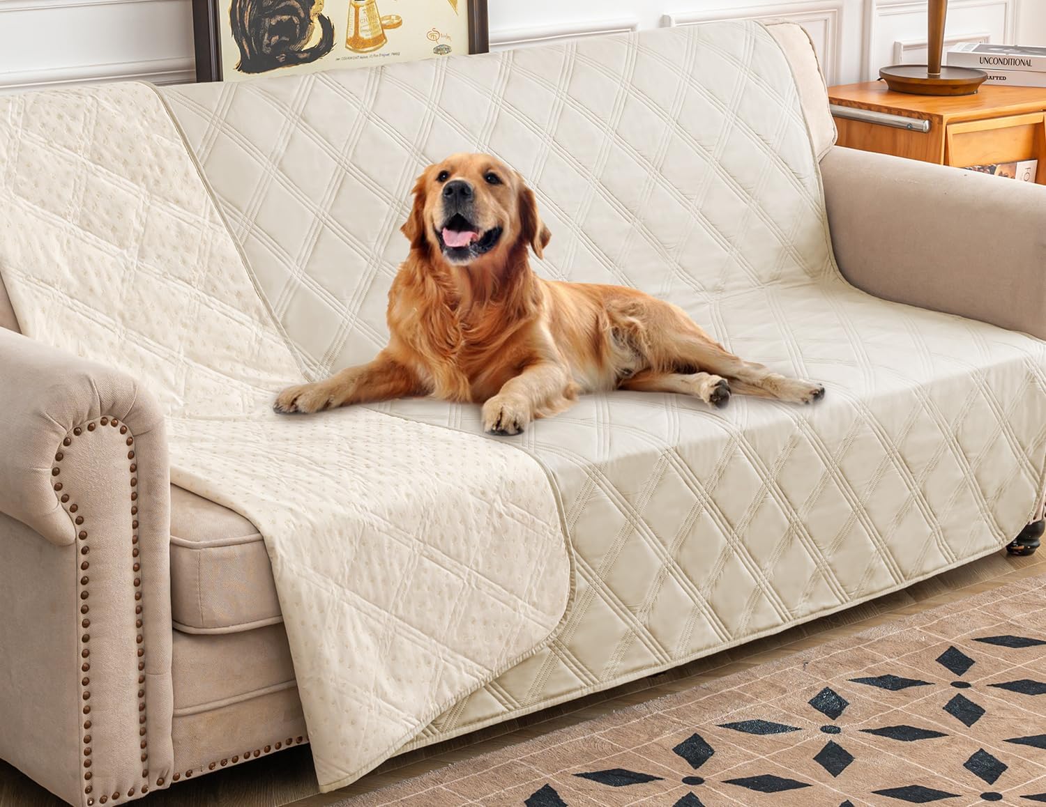 Ameritex Waterproof Dog Bed Cover Pet Blanket with Anti-Slip Back for Furniture Bed Couch Sofa - Pet Explorer