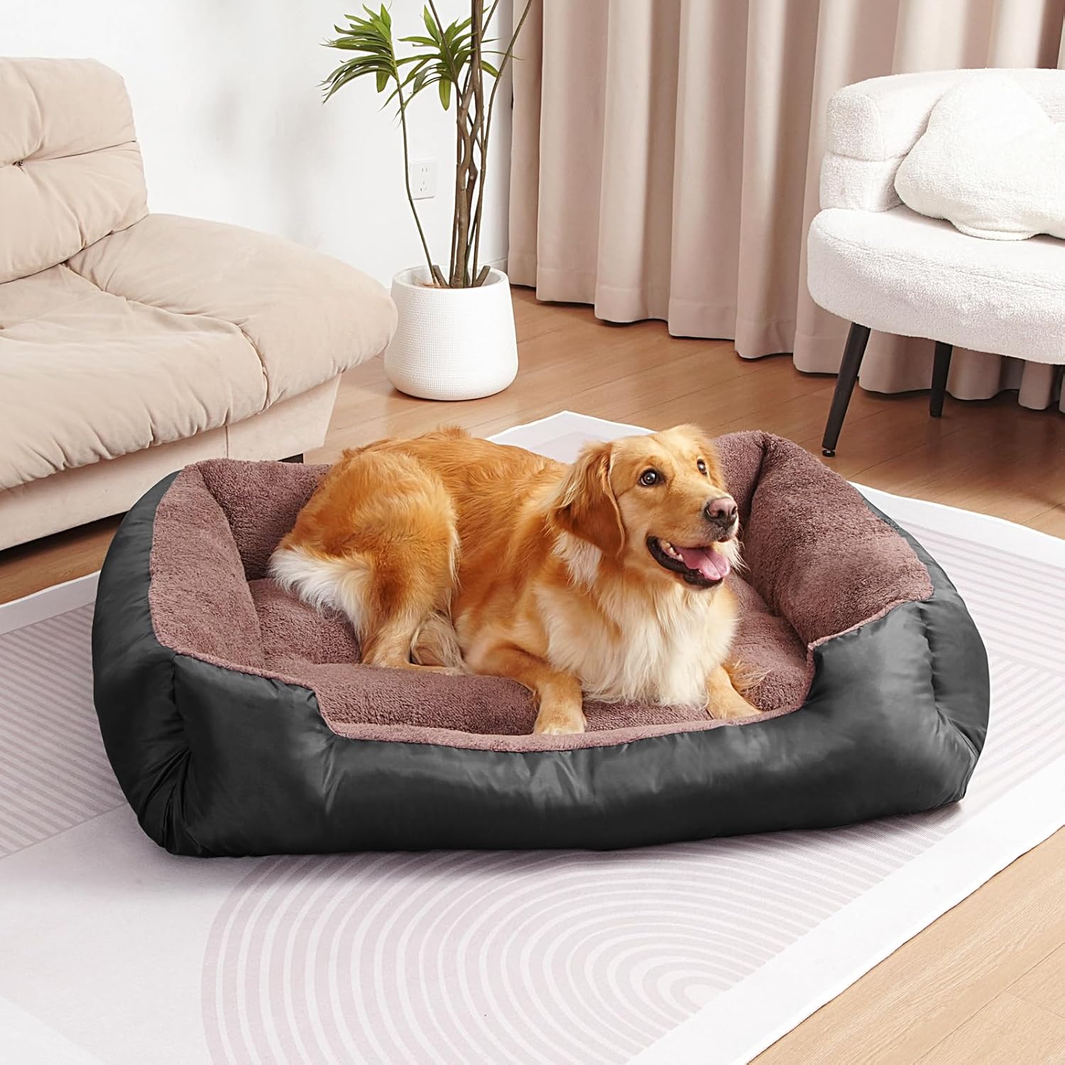 Dog Bed for Large Dogs, Large Dog Bed, Warming Soft Pet Bed, Durable Pet Bed with Anti-Slip Bottom - Pet Explorer