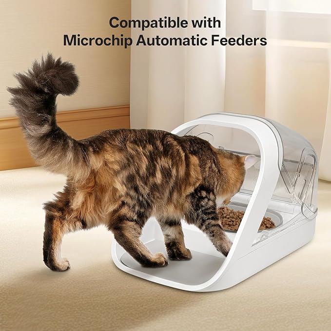 Cat Feeder Bowl, Pet Water Fountain with Ultra-Quiet Pump and 2 Bowl and 1 Mat (Brown)