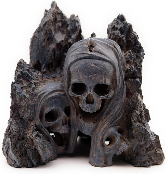 Fish Tank Decor Rocks.Aquarium Decoration Model.Easy and Quick Solution for Aquascaping.(Skull Canyon) - Pet Explorer