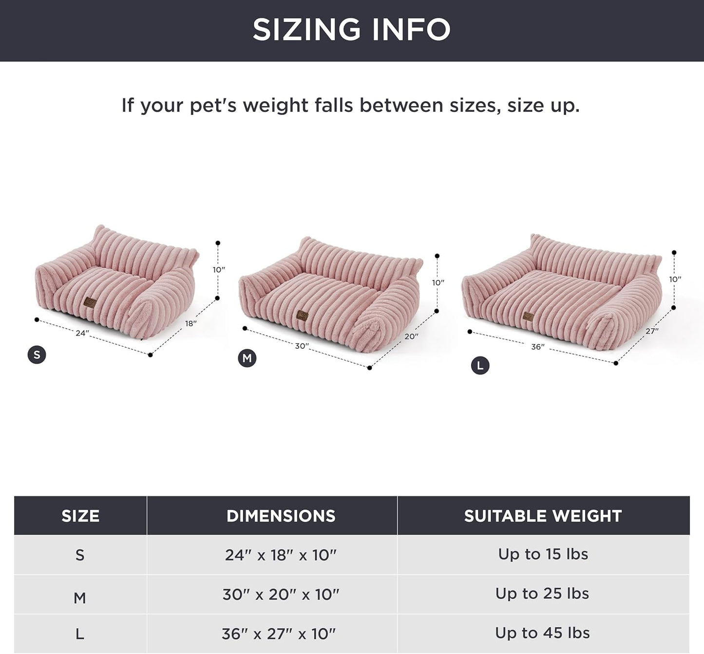 Bedsure Cute Dog Couch for Pets - Fluffy Dog Sofa with Premium Soft Corduroy Fleece, Pet Couch Bed with Washable Cover, Supportive Pet Sofa Bed for Medium Large Dogs, 36inch, Blush Pink - Pet Explorer