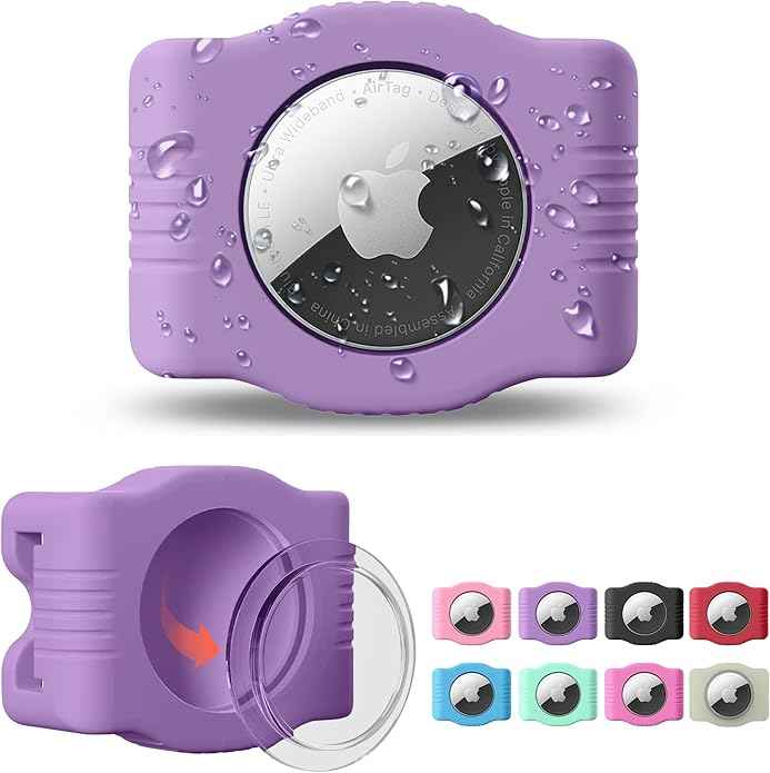 Waterproof AirTag Dog Collar Holder for Apple AirTag QR Code