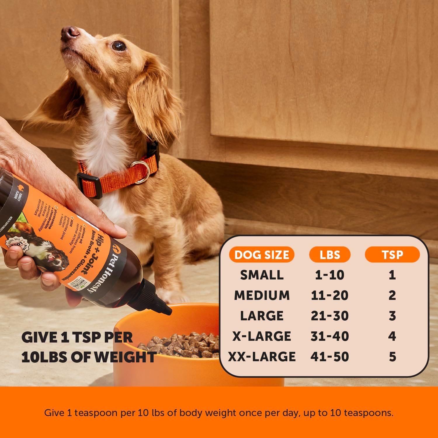 Dog Joint Supplement with Salmon Oil for Dogs - Ease Stiffness, Reduce Discomfort & Support Joint Mobility Liquid Supplement, Dog Food Topper Bone Broth with Glucosamine for Dogs (12 oz) - Pet Explorer