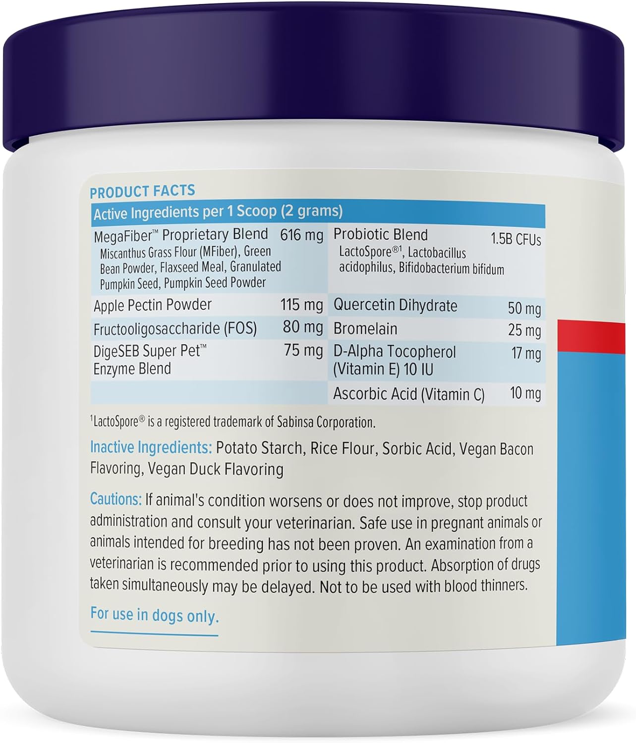 Glandex Dog Fiber Supplement Powder for Anal Glands with Pumpkin, Digestive Enzymes & Probiotics - (Regular or Advanced Strength) - Boot The Scoot (4.25 oz, Advanced Strength Duck & Bacon) - Pet Explorer