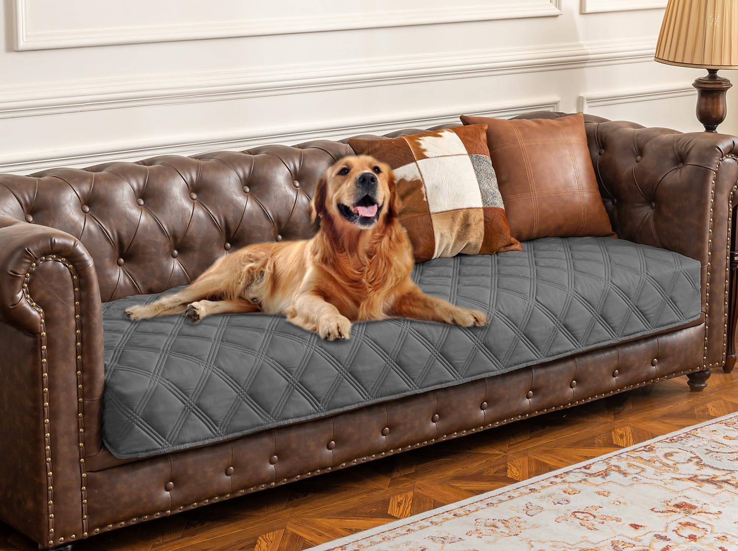 Ameritex Waterproof Dog Bed Cover Pet Blanket with Anti-Slip Back for Furniture Bed Couch Sofa - Pet Explorer