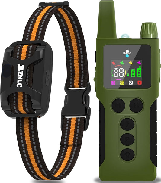 Dog Shock Collar - 4200FT Dog Training Collar with Remote Innovative IPX7 Waterproof with 4 Training Modes,Vibration and Shock,Rechargeable E-Collar for All Breeds - Pet Explorer