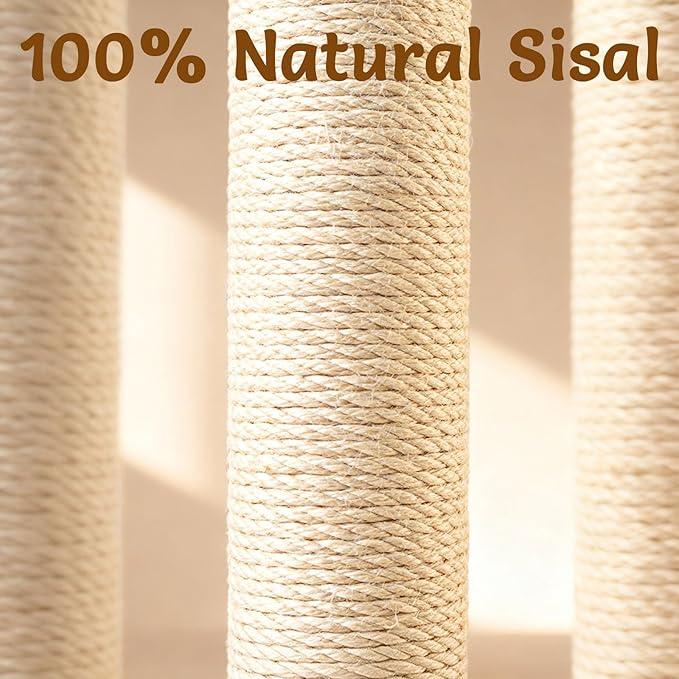CWV 45" Tall Cat Scratching Post, Cute Starlight Bouquet Cat Scratcher for Indoor Adult Cats & Kittens, Cat Tree with Sturdy Base, Sisal Rope, Interactive Toys & Cat Gifts, Rascadores para Gatos