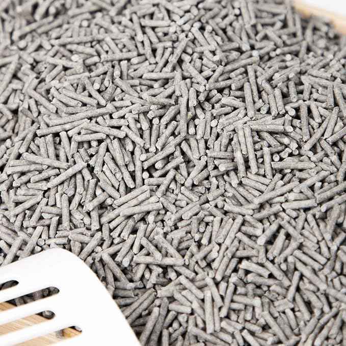 I AM TOFU - Tofu Cat Litter, Natural Flushable Extra Clumping Pellet Litter, 10LB x 3 (Charcoal 2 & Original 1)