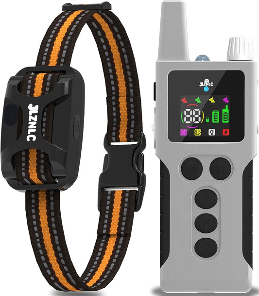 Dog Shock Collar - 4200FT Dog Training Collar with Remote Innovative IPX7 Waterproof with 4 Training Modes,Vibration and Shock,Rechargeable E-Collar for All Breeds - Pet Explorer