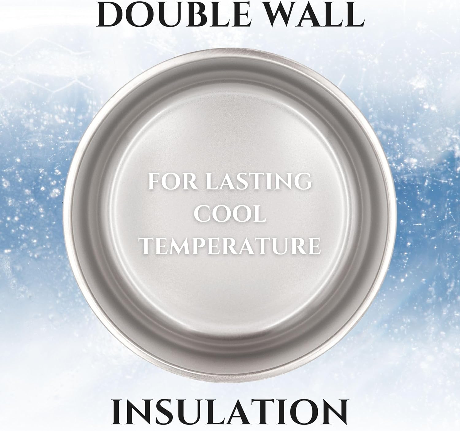 Stainless Steel Dog Bowl for Small-Large Dogs | Double Wall Insulated, Non-Slip Base Heavy Duty Water and Food Bowls for Dogs & Cats | Pet Safe BPA Free & Dishwasher Safe | 64 Oz - White - Pet Explorer
