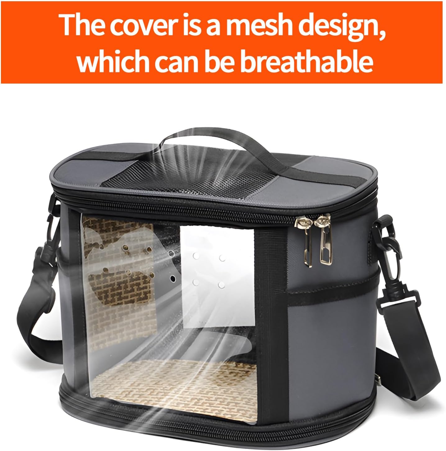 Bird Travel Carrierm, Small Bird Travel Backpack Carrier Cage with Tray and Breathable Clear Window, for Parakeet Cockatiel Budgies, for Camping Hiking (Small-Pink)