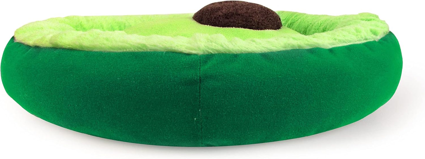 TONBO Soft Plush Small Cute and Cozy Avocado Dog Cat Bed, Washer and Dryer Friendly (Avocado) - Pet Explorer