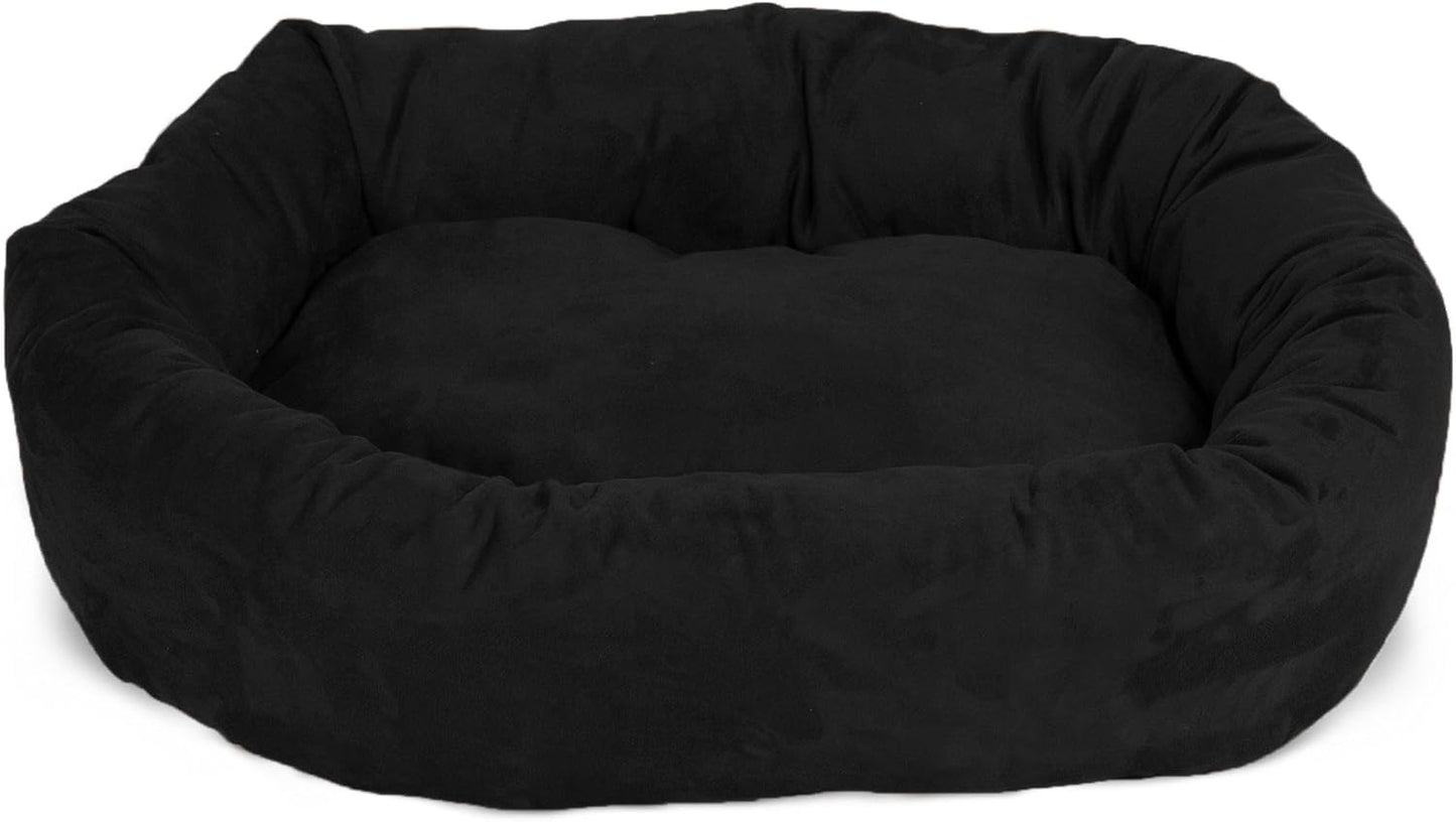 Majestic Pet Villa 32 Inch Shredded Memory Foam Dog Bed for Medium Sized Dogs 32x23x7 Inch–Orthopedic Dog Bed - Durable Pet Bed - Washable Medium Pet Bed with Head Support-Marine - Pet Explorer
