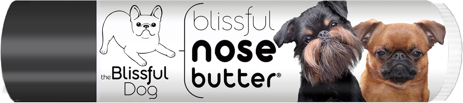 The Blissful Dog Brussels Griffon Nose Butter for Dry, Cracked Skin, Lick-Safe Dog Nose Balm with Moisturizing Shea Butter, Almond, Olive, and Essential Oils, Pet Supplies, Uncented, 0.15 oz. - Pet Explorer
