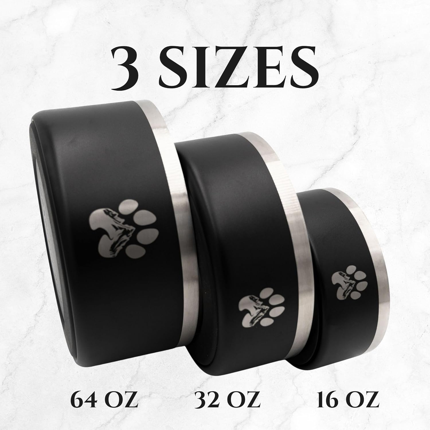 Stainless Steel Dog Bowl for Small-Large Dogs | Double Wall Insulated, Non-Slip Base Heavy Duty Water and Food Bowls for Dogs & Cats | Pet Safe BPA Free & Dishwasher Safe | 16 Oz - Blue - Pet Explorer