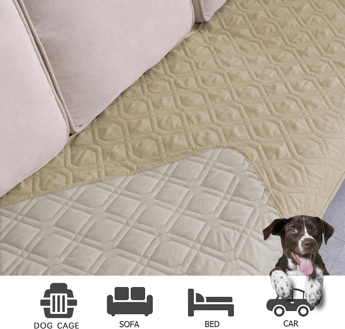 Ameritex Waterproof Dog Bed Cover Pet Blanket for Furniture Bed Couch Sofa Reversible - Pet Explorer
