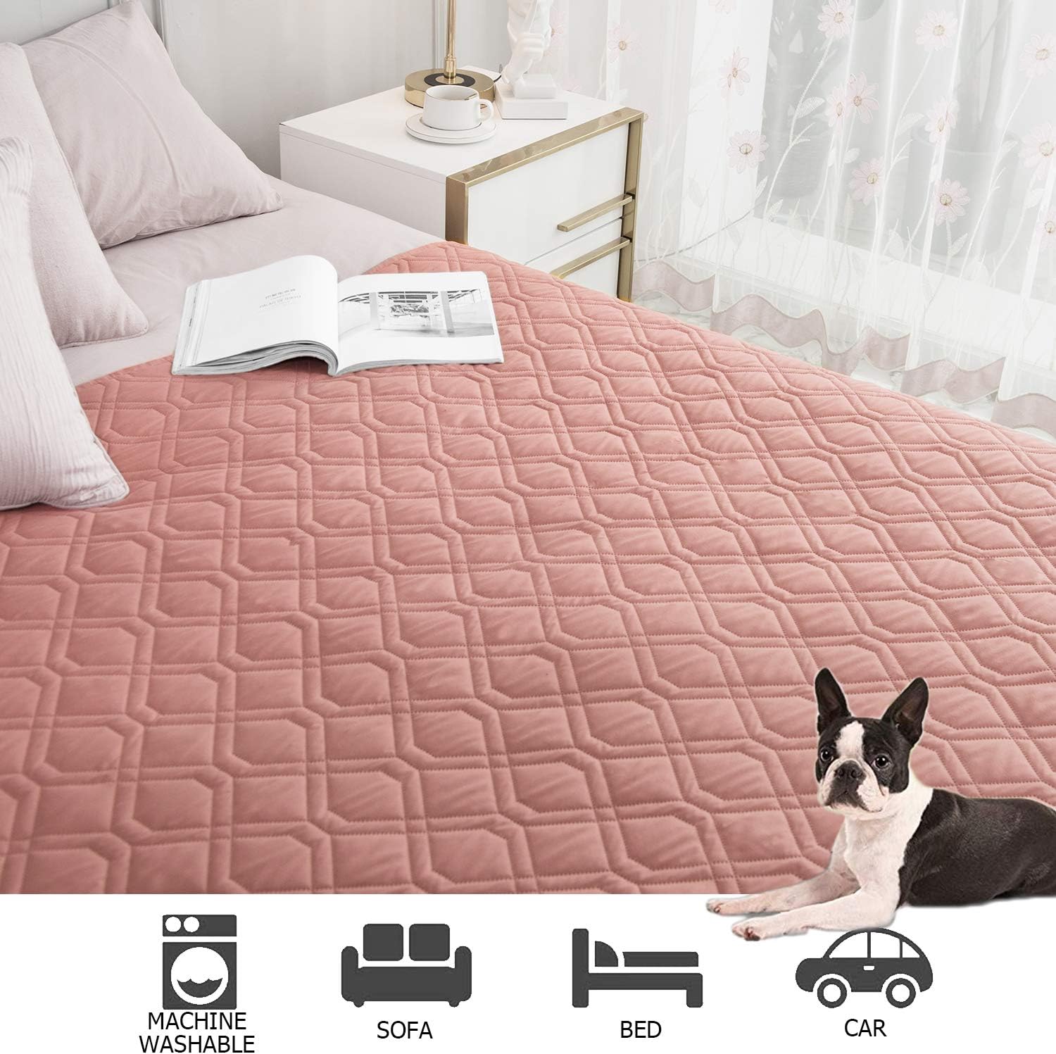 Ameritex Waterproof Dog Bed Cover Pet Blanket for Furniture Bed Couch Sofa Reversible - Pet Explorer