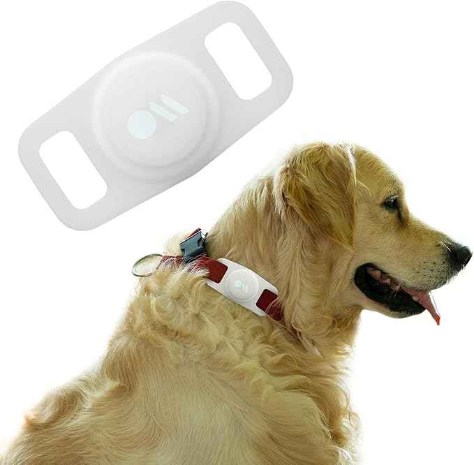 Case-Mate Airtag Dog Collar Holder - Water Resistant Airtag Holder Tag - Protective Case for Pet Collar Loop - Compatible with Cat/Dog Collars - Glow in The Dark