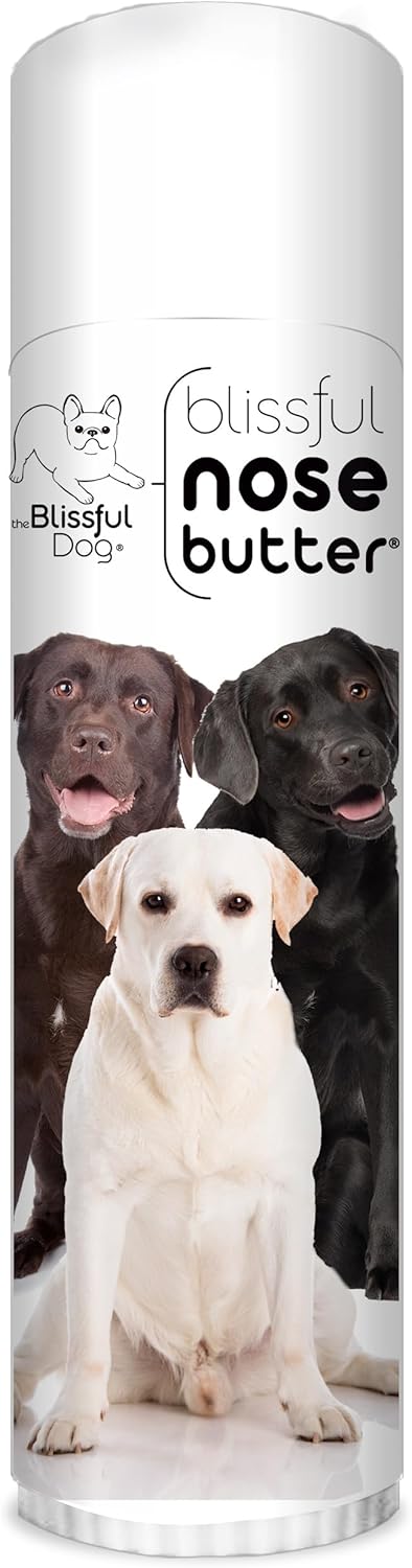 The Blissful Dog Labrador Retriever Nose Butter for Dry, Cracked Skin, Lick-Safe Dog Nose Balm with Moisturizing Shea Butter, Almond, Olive, and Essential Oils, Pet Supplies, Uncented, 0.50 oz. - Pet Explorer