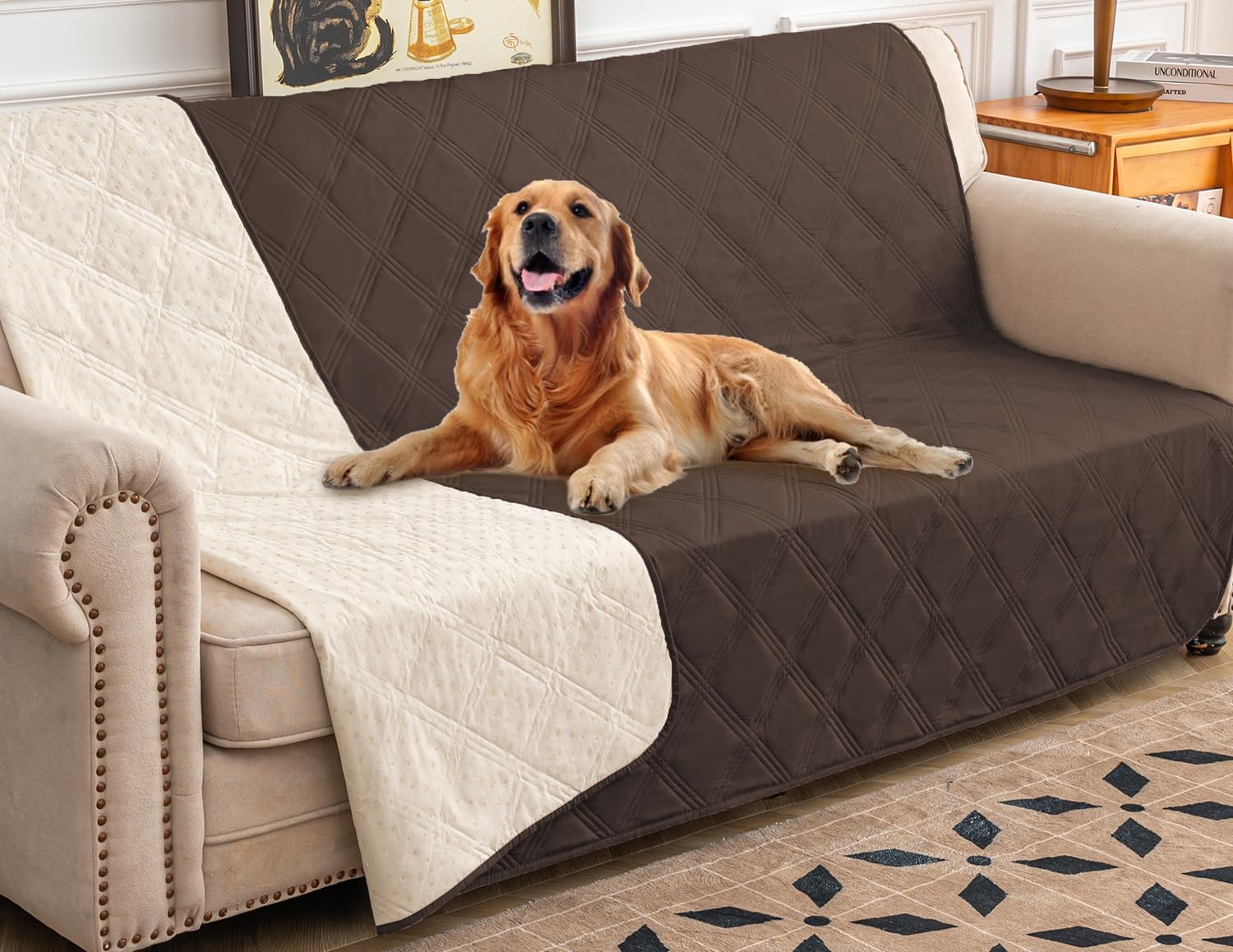 Ameritex Waterproof Dog Bed Cover Pet Blanket with Anti-Slip Back for Furniture Bed Couch Sofa - Pet Explorer