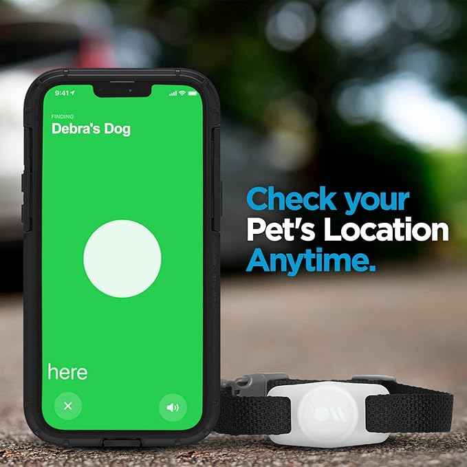 Case-Mate Airtag Dog Collar Holder - Water Resistant Airtag Holder Tag - Protective Case for Pet Collar Loop - Compatible with Cat/Dog Collars - Glow in The Dark