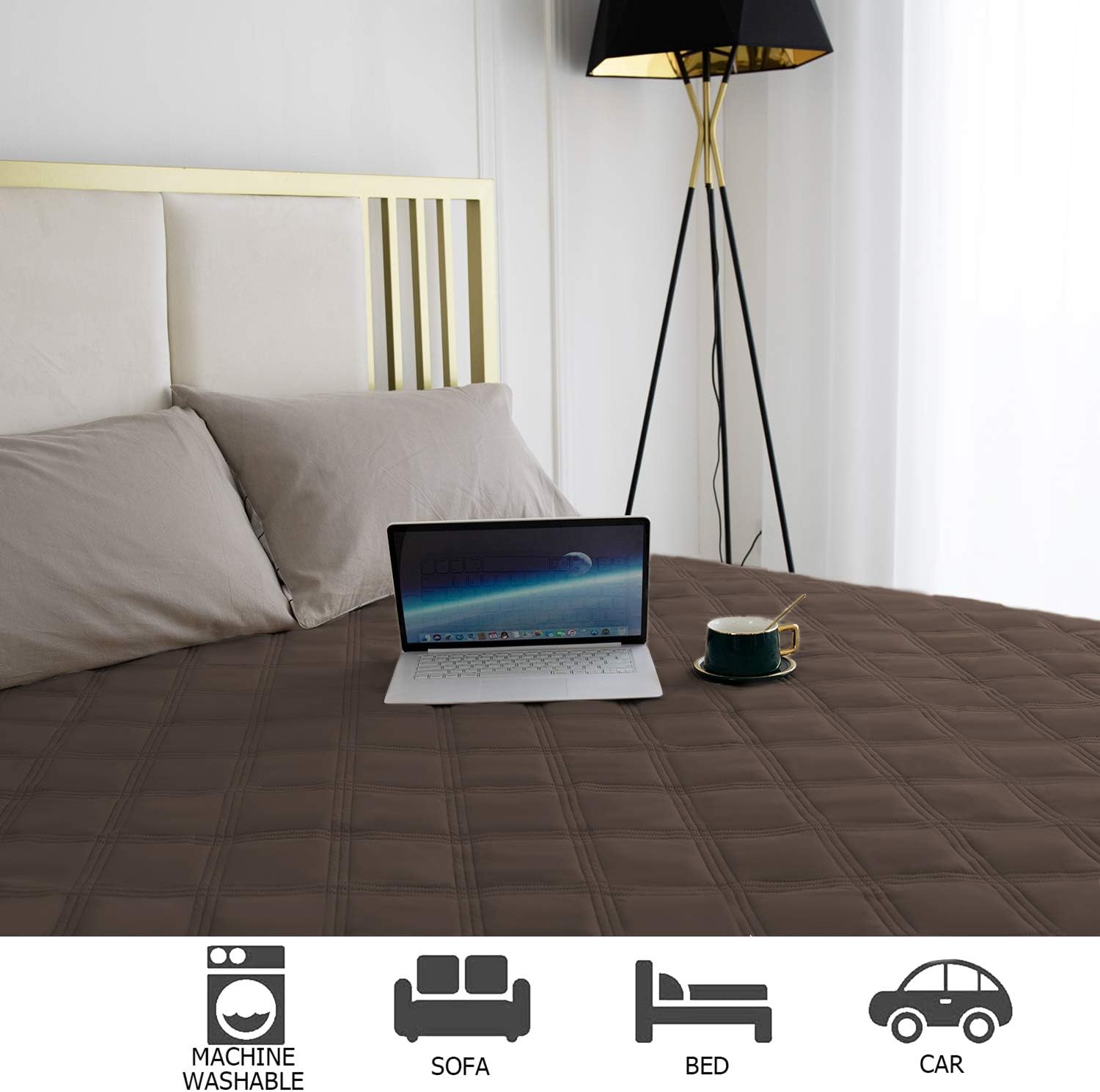 Ameritex Waterproof Dog Bed Cover Pet Blanket with Anti-Slip Back for Furniture Bed Couch Sofa - Pet Explorer