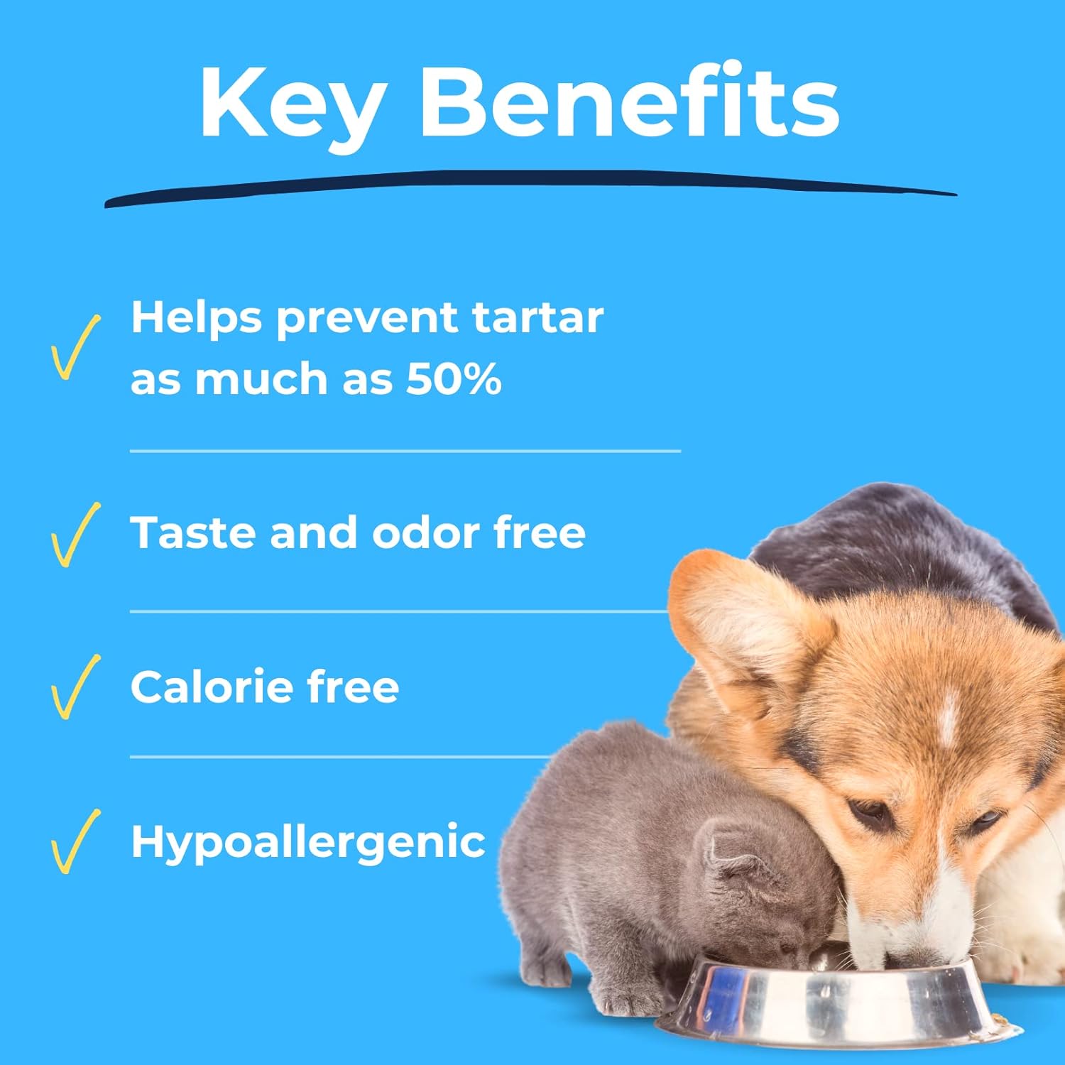 Tartar Shield DentaTabs | Dog & Cat Dental Mouthwash Water Additive Powder | Fights Tartar Plaque & Bad Breath Cleans Teeth & Gums | Natural Pet Oral Health Support | Hypoallergenic & Calorie-Free - Pet Explorer