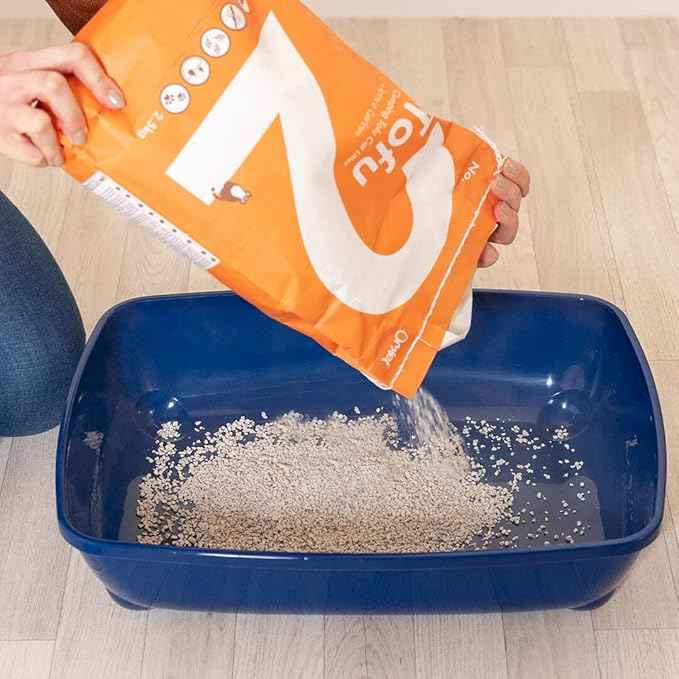Omlet Premium Tofu Cat Litter | Clumping & Compostable | Absorbent and Sustainable | Excellent Odour Control and High Absorbency | No. 2 - Tofu - 5 lbs. 8 oz.