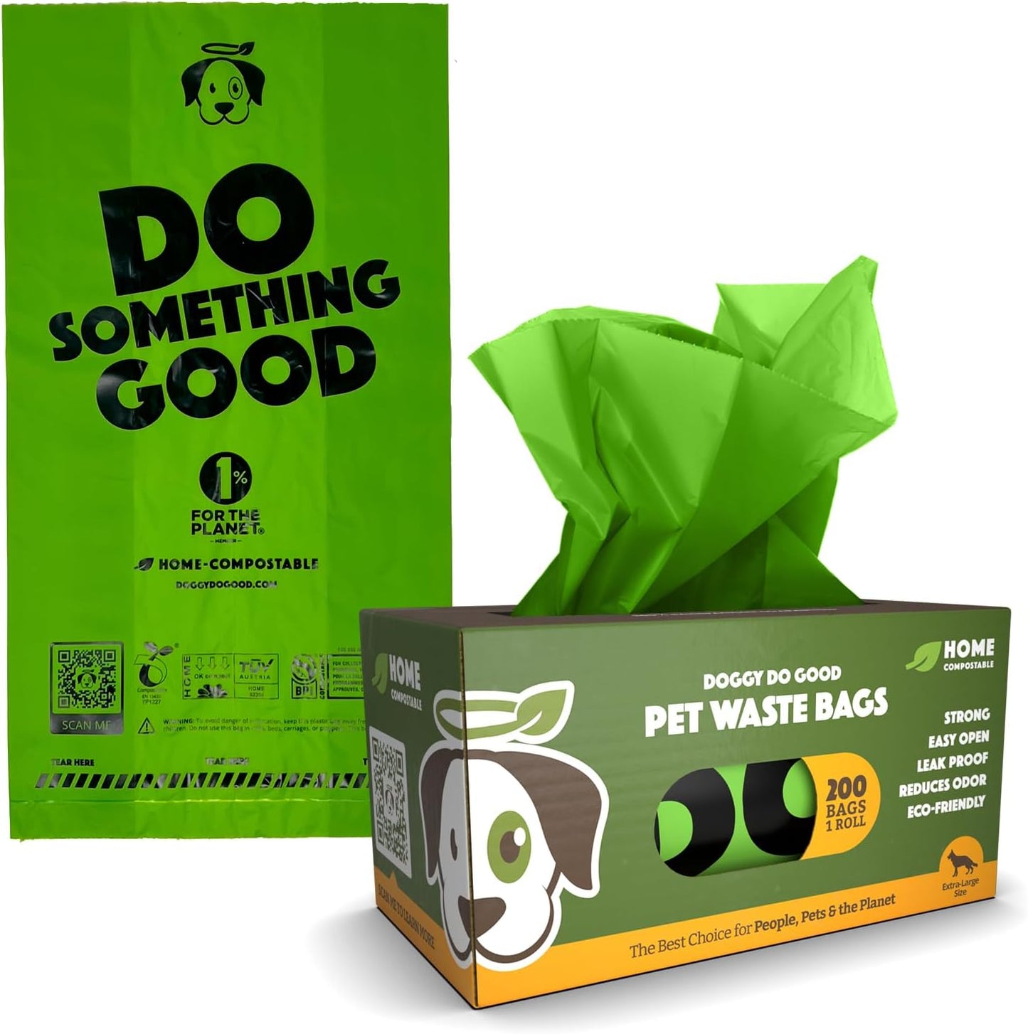Doggy Do Good Poop Bags for Dogs (200 Ct), Easy Open Dog Poop Bags Rolls, Certified Home Compostable - Pet Explorer