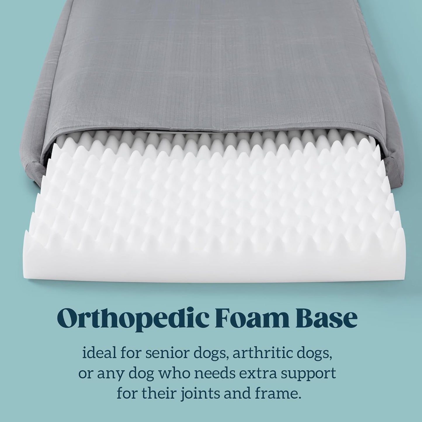 Cybarmour Indestructible Dog Bed - Outdoor Waterproof Chew Proof Dog Crate Pad - Orthopedic Kennel Mat for Aggressive Chewers - Large Breeds & Fits 42-Inch Crate - 41"x27", Limestone - Pet Explorer