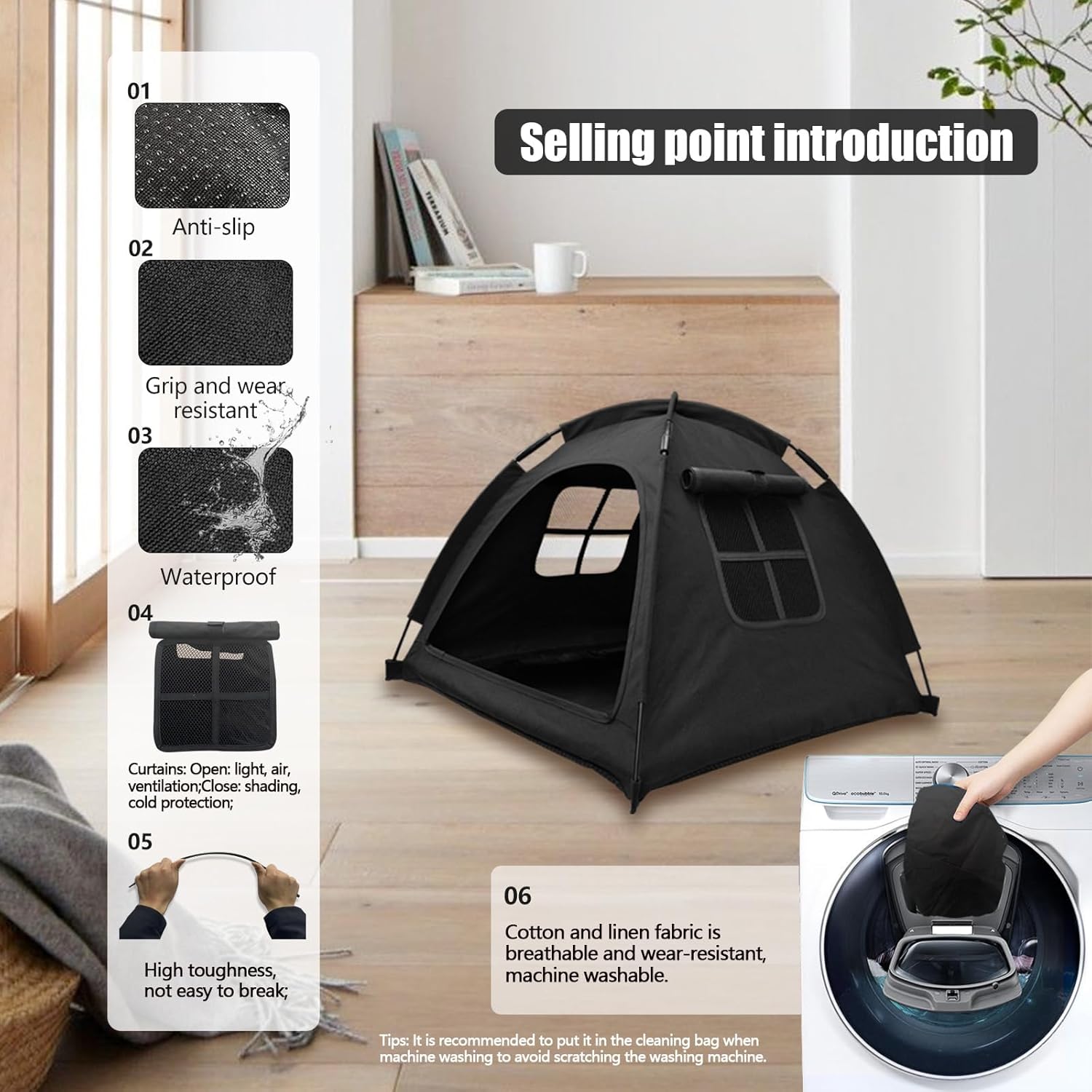 Cat Tent House、Cat's Nest, Quick Assembly and disassembly, Portable Indoor/Outdoor pet Tent House for Cats, Puppies and Other Small Animals - Pet Explorer