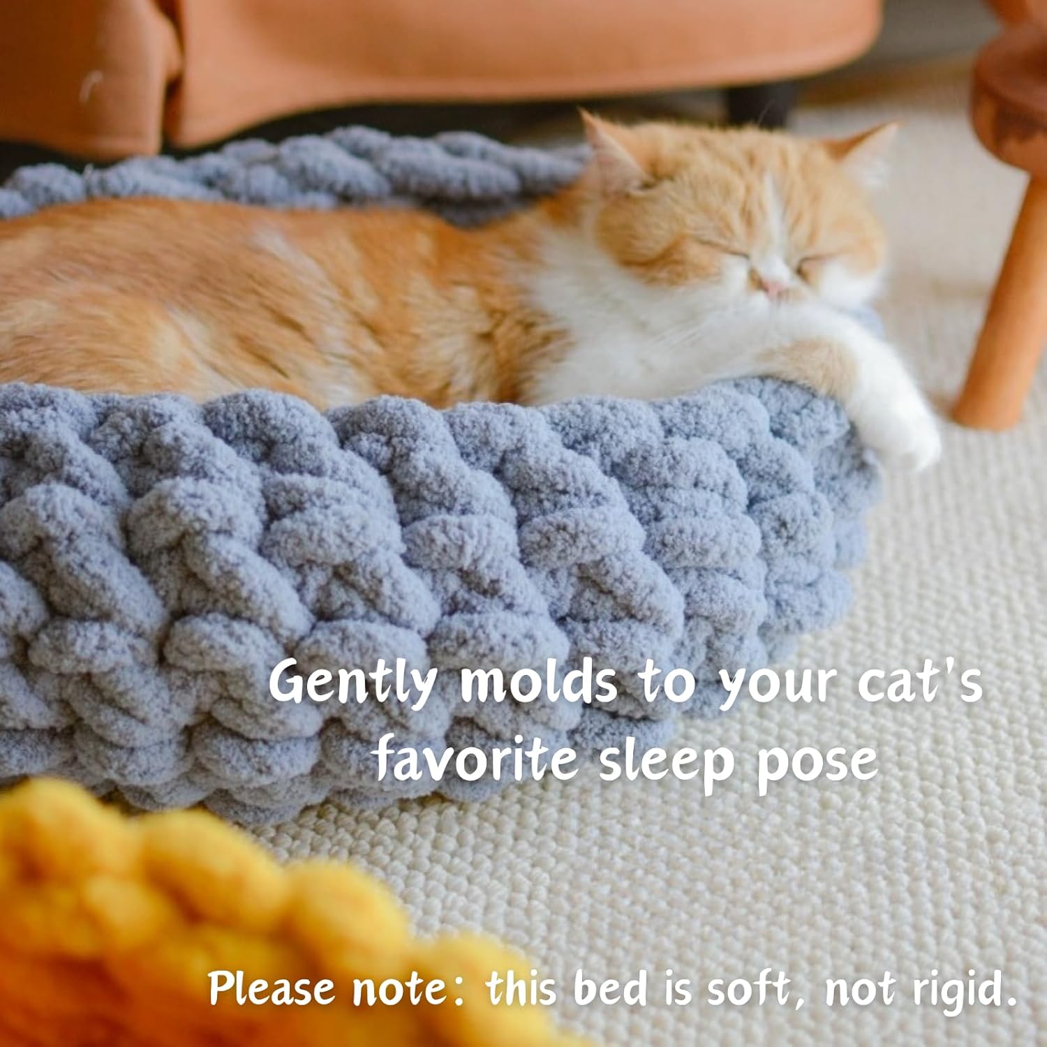 Cat Nest Bed – Premium Handwoven Washable Extra Soft Round Cave House for Indoor Kitten & Kitty, Small & Large (Cloud White,Medium) - Pet Explorer