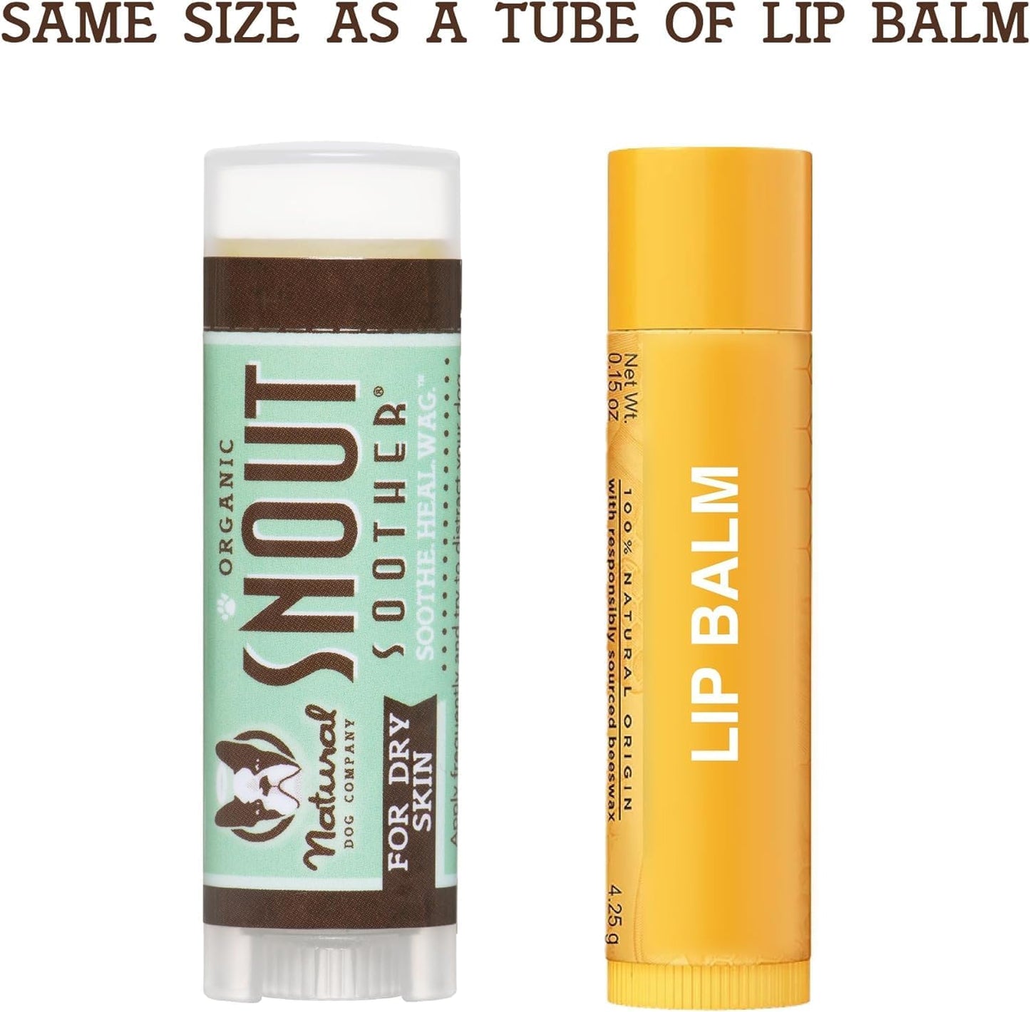 Natural Dog Company Snout Soother Balm Bundle, with 4 Travel Sticks (0.15 oz Each), Wax for Dry, Cracked Noses, Heals & Moisturizes with Shea Butter & Coconut Oil, Lick-Safe Nose Butter, Made in USA - Pet Explorer