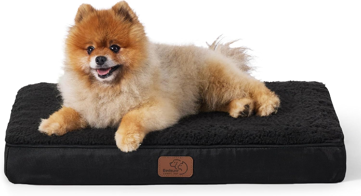 Bedsure Dog Bed for Small Dogs - Orthopedic Flat Puppy Beds with Removable Washable Cover, Egg Crate Foam Pet Mat, Suitable for Pet Up to 20 lbs - Pet Explorer