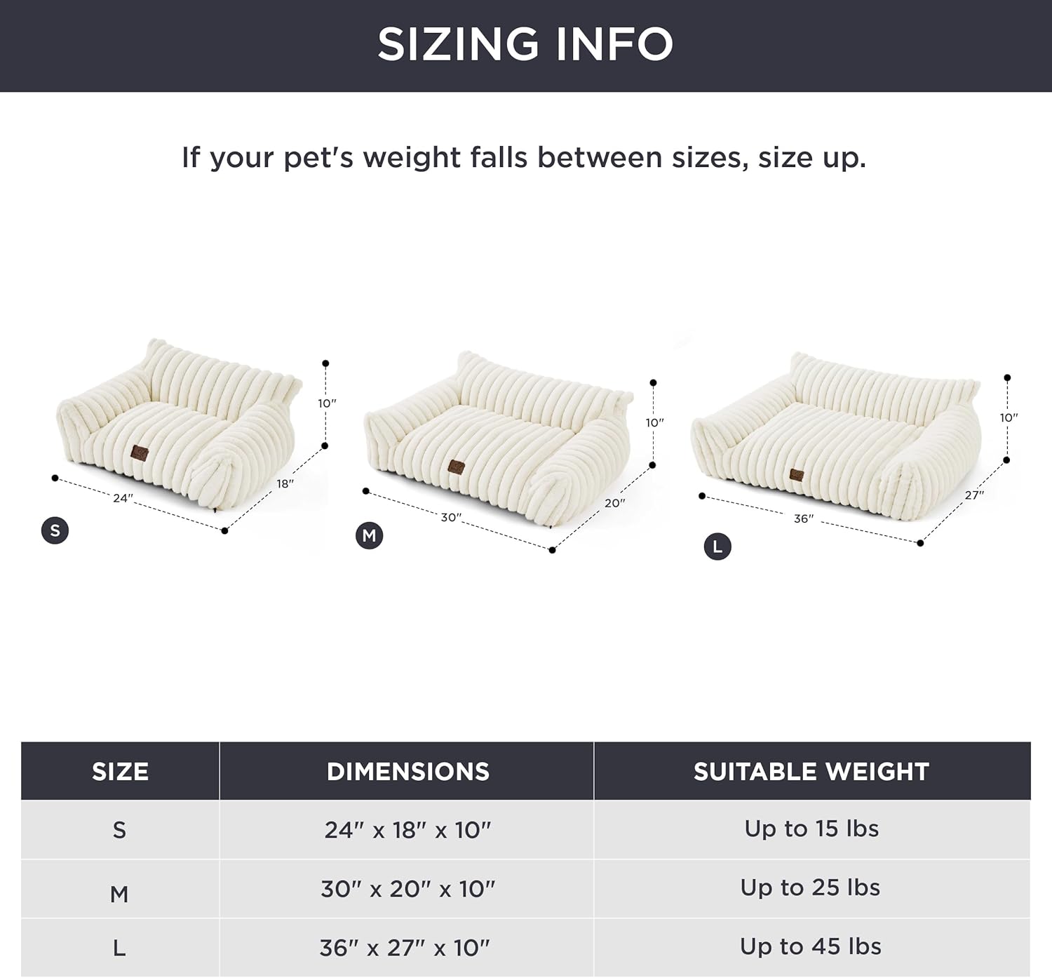 Bedsure Cute Cat Couch for Pets - Fluffy Dog Bed Medium Size Dog with Premium Soft Corduroy Fleece, Pet Sofa with Removable Washable Cover, Supportive Couch Bed for Small Medium Dogs, 30inch, Cream - Pet Explorer