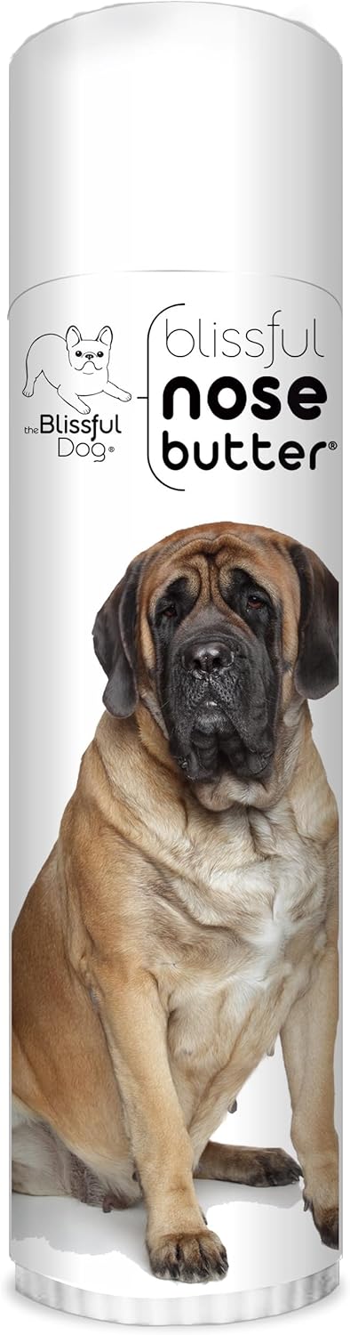 The Blissful Dog Mastiff Nose Butter for Dry, Cracked Skin, Lick-Safe Dog Nose Balm with Moisturizing Shea Butter, Almond, Olive, and Essential Oils, Pet Supplies, Uncented, 0.50 oz. - Pet Explorer