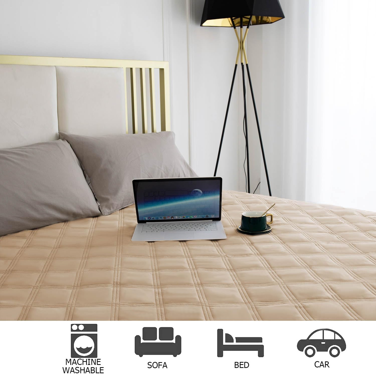 Ameritex Waterproof Dog Bed Cover Pet Blanket with Anti-Slip Back for Furniture Bed Couch Sofa - Pet Explorer