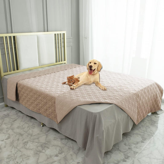 Ameritex Waterproof Blanket Reversible Dog Bed Cover Pet Blanket for Furniture Bed Couch Sofa - Pet Explorer