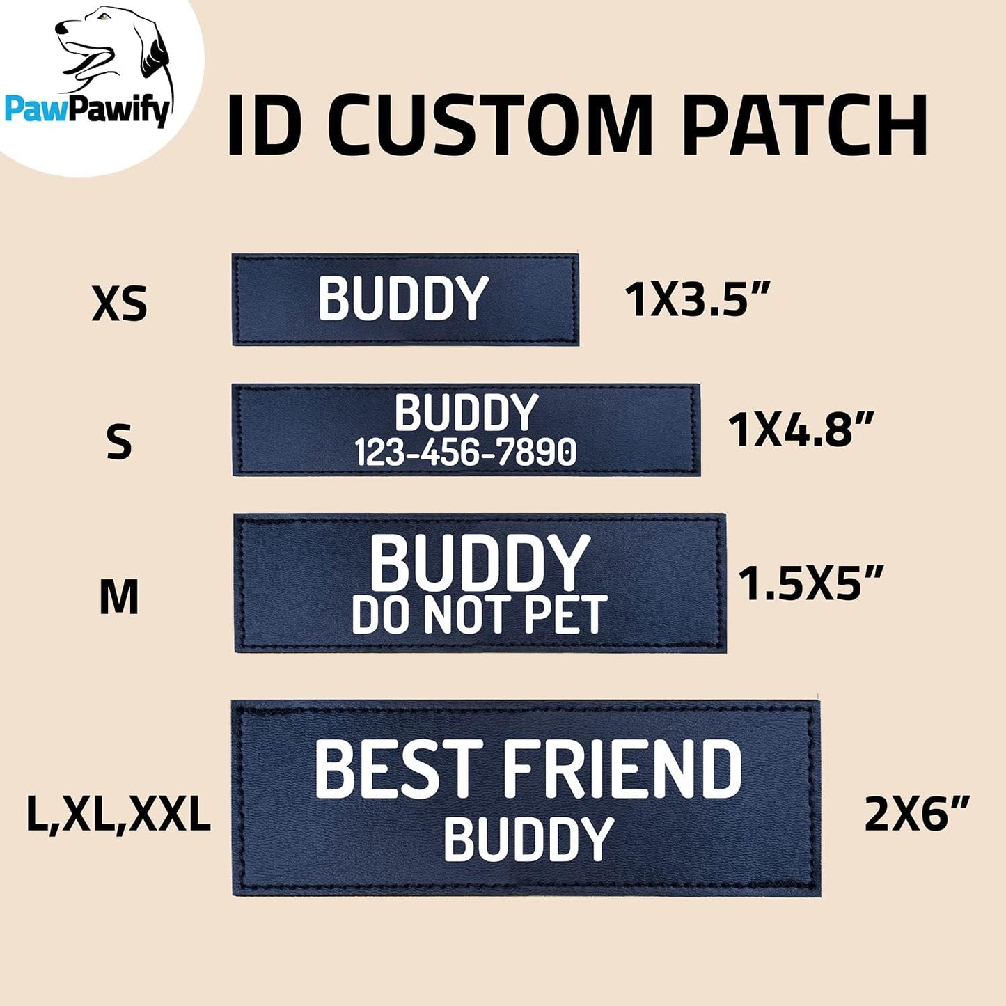 PawPawify Custom No Pull Dog Harness with Name and Phone Number, Heavy Duty Personalized Pet Vest to Prevent Tugging, Pulling, or Choking, Training and Walking (Pink, S (10-19LBS))