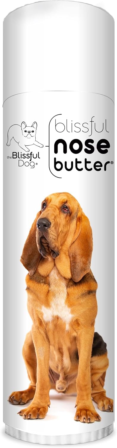 The Blissful Dog Bloodhound Nose Butter for Dry, Cracked Skin, Lick-Safe Dog Nose Balm with Moisturizing Shea Butter, Almond, Olive, and Essential Oils, Pet Supplies, Uncented, 0.50 oz. - Pet Explorer
