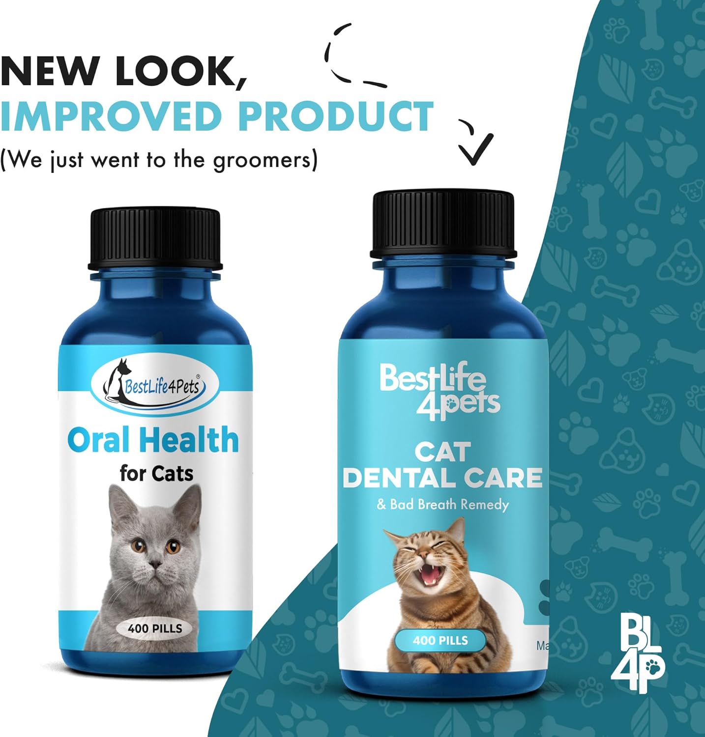 Cat Bad Breath & Oral Health Remedy, Natural Dental Care Cats Teeth, Mouth and Gums, Easy to Use Daily Supplement for Stomatitis, Gingivitis, Plaque & Tartar Control for Cats, 800 Small Pills - Pet Explorer