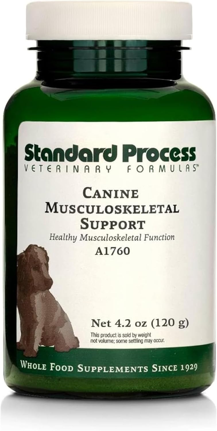 Standard Process Canine Musculoskeletal Support - Bone & Joint Health Formula for Pets - Canine Musculoskeletal Support Supplement - Supplement for Dogs to Aid Joint Comfort & Muscle Health - 120 g - Pet Explorer