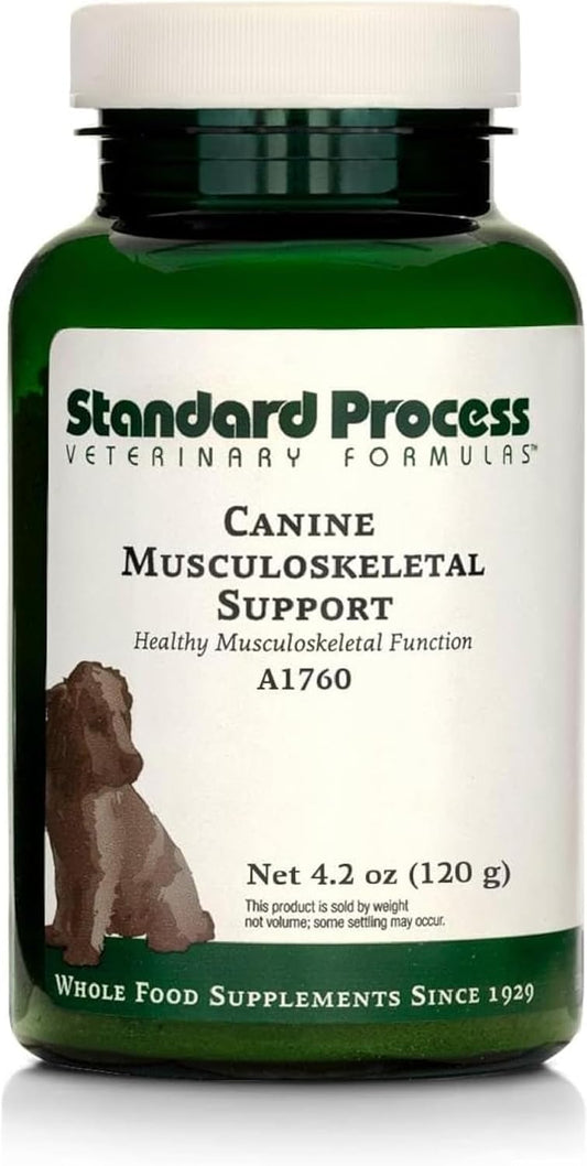 Standard Process Canine Musculoskeletal Support - Bone & Joint Health Formula for Pets - Canine Musculoskeletal Support Supplement - Supplement for Dogs to Aid Joint Comfort & Muscle Health - 120 g - Pet Explorer