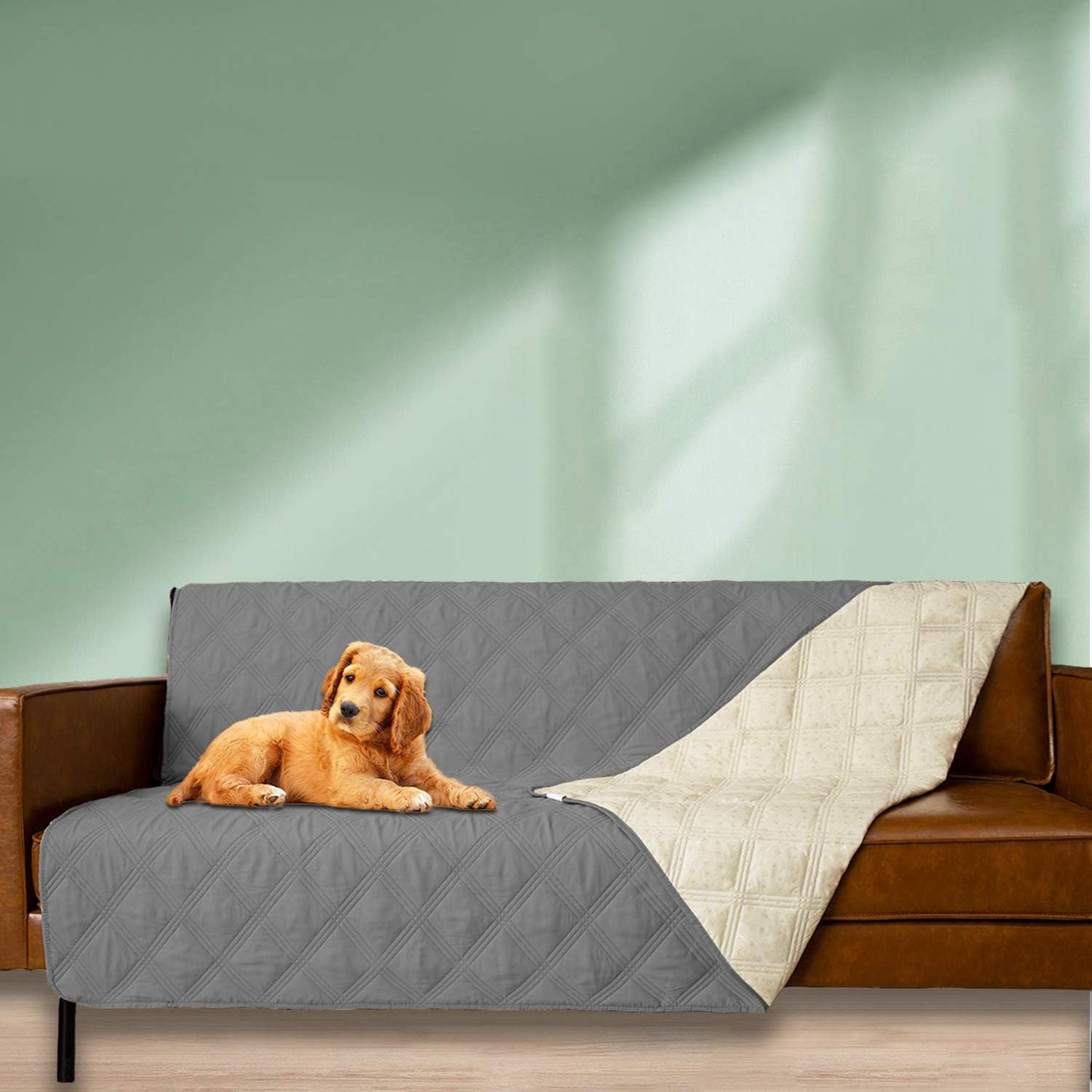 Ameritex Waterproof Dog Bed Cover Pet Blanket with Anti-Slip Back for Furniture Bed Couch Sofa (40x50 Inch (Pack of 1), Darkgrey) - Pet Explorer