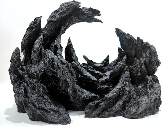 Fish Tank Decor Rocks.Aquarium Decoration Model.Easy and Quick Solution for Aquascaping.(Perched Canyon-24inch) - Pet Explorer