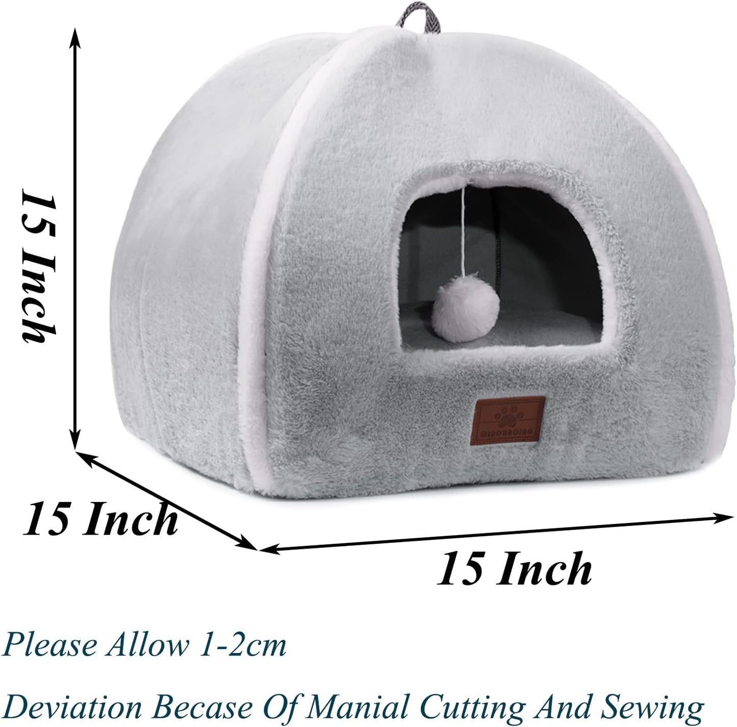 Cat Bed for Indoor Cats - Cat Cave Bed Cat House Cat Tent with Removable Washable Cushioned Pillow, Soft and Self Warming Kitten beds,Cat Beds & Furniture,for Small and Medium Pet Bed. - Pet Explorer